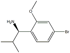 (R)-1-(4-bromo-2-methoxyphenyl)-2-methylpropan-1-amine Structure