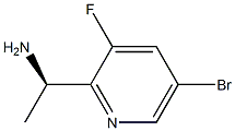 (R)-1-(5-bromo-3-fluoropyridin-2-yl)ethanamine Structure