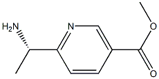(S)-methyl 6-(1-aminoethyl)nicotinate Structure