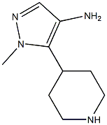 1-methyl-5-(piperidin-4-yl)-1H-pyrazol-4-amine Structure