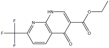 4-Oxo-7-trifluoromethyl-1,4-dihydro-[1,8]naphthyridine-3-carboxylic acid ethyl ester 구조식 이미지