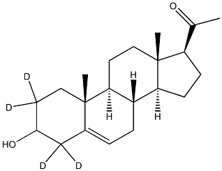 Pregnenolone-2,2,4,4-d4 구조식 이미지