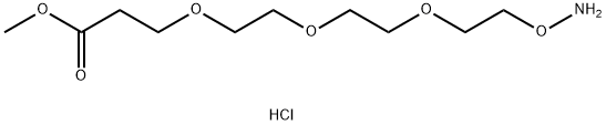 methyl 3-(2-{2-[2-(aminooxy)ethoxy]ethoxy}ethoxy)propanoate hydrochloride Structure