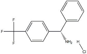 (S)-PHENYL(4-(TRIFLUOROMETHYL)PHENYL)METHANAMINE HYDROCHLORIDE 구조식 이미지