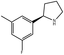 (2R)-2-(5-FLUORO-3-METHYLPHENYL)PYRROLIDINE Structure