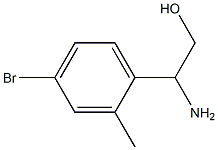 2-AMINO-2-(4-BROMO-2-METHYLPHENYL)ETHAN-1-OL 구조식 이미지