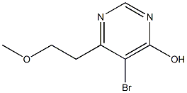 5-bromo-6-(2-methoxyethyl)pyrimidin-4-ol 구조식 이미지