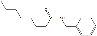 N-Benzylcaprylamide 구조식 이미지