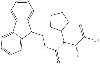 Fmoc-D-Cyclopentylalanine 구조식 이미지