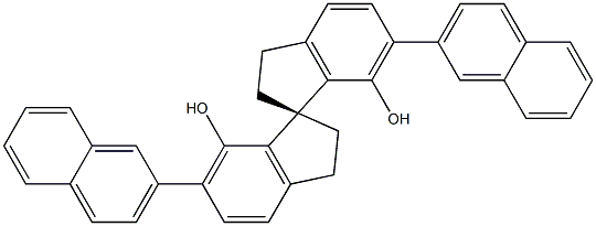 (S)-2,2',3,3'-Tetrahydro-6,6'-di(2-naphthalenyl)-1,1'-spirobi[1H-indene]-7,7'-diol Structure