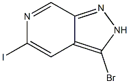 3-Bromo-5-iodo-2H-pyrazolo[3,4-c]pyridine 구조식 이미지