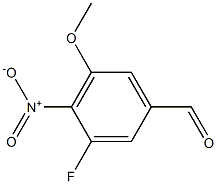 3-Fluoro-5-methoxy-4-nitro-benzaldehyde 구조식 이미지