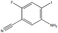 5-Amino-2-fluoro-4-iodo-benzonitrile 구조식 이미지