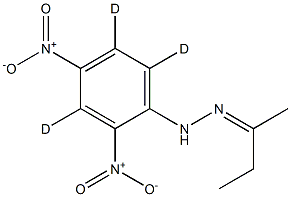 2-Butanone 2,4-Dinitrophenylhydrazone-3,5,6-d3 Structure