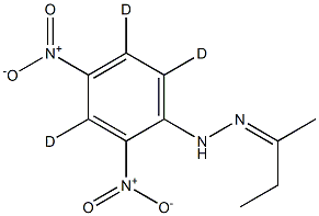 2-Butanone 2,4-Dinitrophenylhydrazone-3,5,6-d3 구조식 이미지