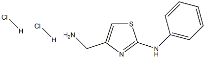 (4-Aminomethyl-thiazol-2-yl)-phenyl-amine dihydrochloride 구조식 이미지