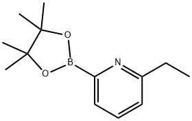 2-ethyl-6-(4,4,5,5-tetramethyl-1,3,2-dioxaborolan-2-yl)pyridine Structure