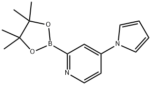 4-(1H-pyrrol-1-yl)-2-(4,4,5,5-tetramethyl-1,3,2-dioxaborolan-2-yl)pyridine Structure