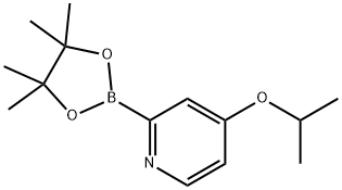 4-isopropoxy-2-(4,4,5,5-tetramethyl-1,3,2-dioxaborolan-2-yl)pyridine Structure