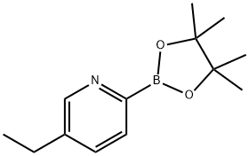 5-ethyl-2-(4,4,5,5-tetramethyl-1,3,2-dioxaborolan-2-yl)pyridine 구조식 이미지