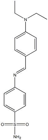 4-{[4-(diethylamino)benzylidene]amino}benzenesulfonamide 구조식 이미지