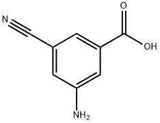 3-Amino-5-cyanobenzoic acid Structure