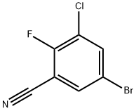 5-bromo-3-chloro-2-fluoroBenzonitrile Structure