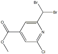 methyl 2-chloro-6-(dibromomethyl)isonicotinate Structure