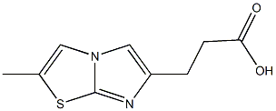 2-methyl-Imidazo[2,1-b]thiazole-6-propanoic acid Structure