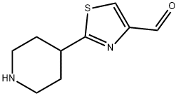 2-(piperidin-4-yl)thiazole-4-carbaldehyde Structure