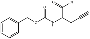 2-([(BENZYLOXY)CARBONYL]AMINO)PENT-4-YNOIC ACID 구조식 이미지