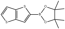 4,4,5,5-tetramethyl-2-(thieno[3,2-b]thiophen-2-yl)-1,3,2-dioxaborolane Structure