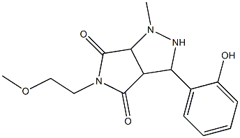 3-(2-hydroxyphenyl)-5-(2-methoxyethyl)-1-methyltetrahydropyrrolo[3,4-c]pyrazole-4,6(1H,5H)-dione 구조식 이미지