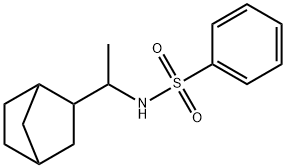 N-(1-bicyclo[2.2.1]hept-2-ylethyl)benzenesulfonamide 구조식 이미지