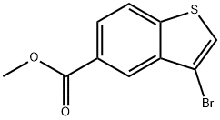 메틸3-브로모벤조[b]티오펜-5-카르복실레이트 구조식 이미지