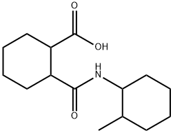 2-{[(2-methylcyclohexyl)amino]carbonyl}cyclohexanecarboxylic acid Structure