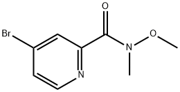 4-Bromo-N-methoxy-N-methylpicolinamide 구조식 이미지