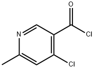 4-chloro-6-methylnicotinoyl chloride 구조식 이미지
