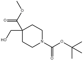 4-Hydroxymethyl-Piperidine-1,4-Dicarboxylic Acid 1-Tert-Butyl Ester 4-Methyl Ester Structure