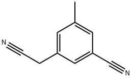 3-(cyanomethyl)-5-methylbenzonitrile Structure