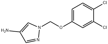 1-[(3,4-dichlorophenoxy)methyl]-1H-pyrazol-4-amine Structure