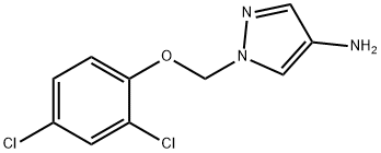 1-[(2,4-dichlorophenoxy)methyl]-1H-pyrazol-4-amine Structure