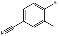 4-bromo-3-iodobenzonitrile Structure