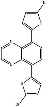 5,8-bis(5-bromothiophen-2-yl)quinoxaline Structure