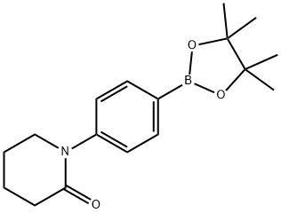 1-(4-(4,4,5,5-Tetramethyl-1,3,2-dioxaborolan-2-yl)phenyl)piperidin-2-one 구조식 이미지