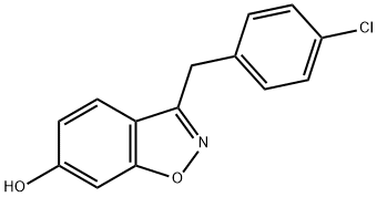 3-(4-chlorobenzyl)benzo[d]isoxazol-6-ol Structure