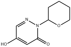 5-Hydroxy-2-(2-tetrahydropyranyl)pyridazin-3(2H)-one 구조식 이미지