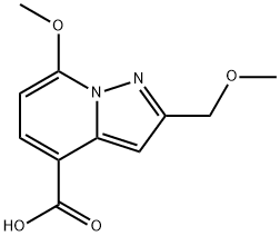 7-Methoxy-2-(methoxymethyl)pyrazolo[1,5-a]pyridine-4-carboxylic acid Structure