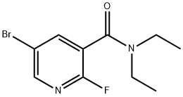 5-Bromo-N,N-diethyl-2-fluoronicotinamide Structure