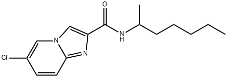 6-chloro-N-(heptan-2-yl)imidazo[1,2-a]pyridine-2-carboxamide 구조식 이미지
